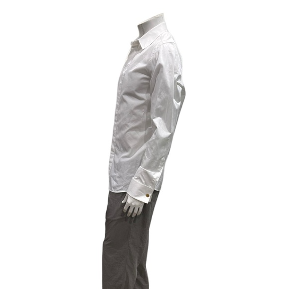 Gucci Mens White French Cuffs Dress Shirt - Picture 2 of 8